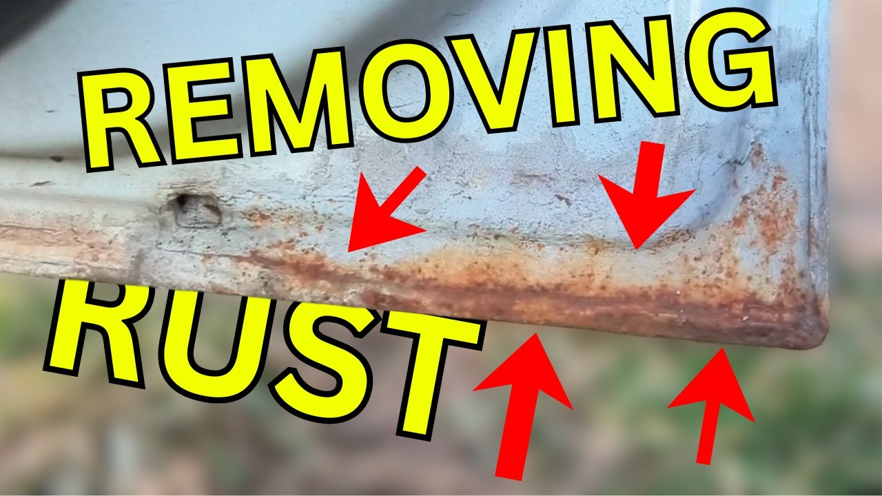 Learning how to remove rust from the car 🖌️