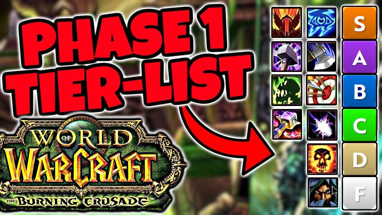 Updated Phase 1 TBC Anniversary Tier List for DPS!