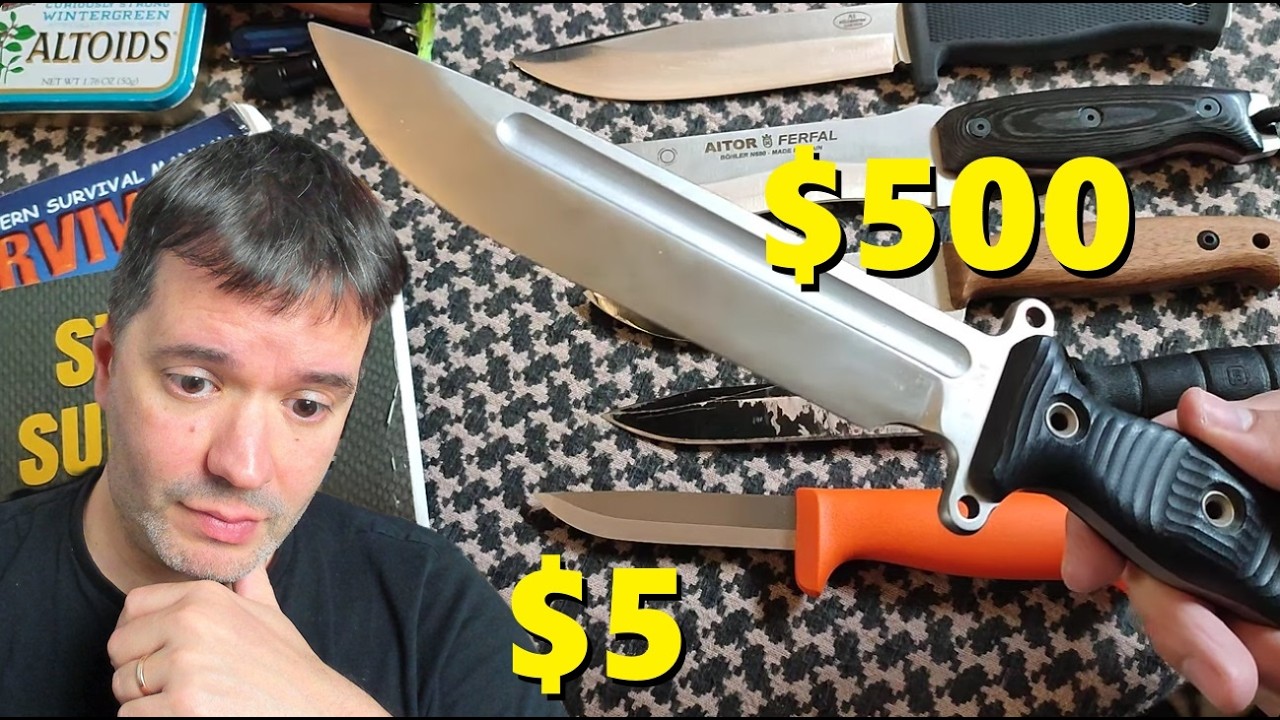 KIT DE SUPERVIVENCIA |  Los Mejores Cuchillos de 5 a 500 Dólares 💲‼️