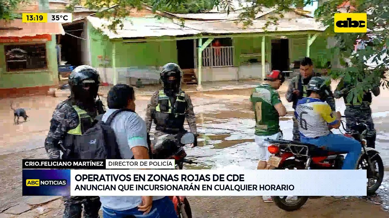 Operativos en zonas rojas de CDE: Codena monitorea las acciones en la ciudad