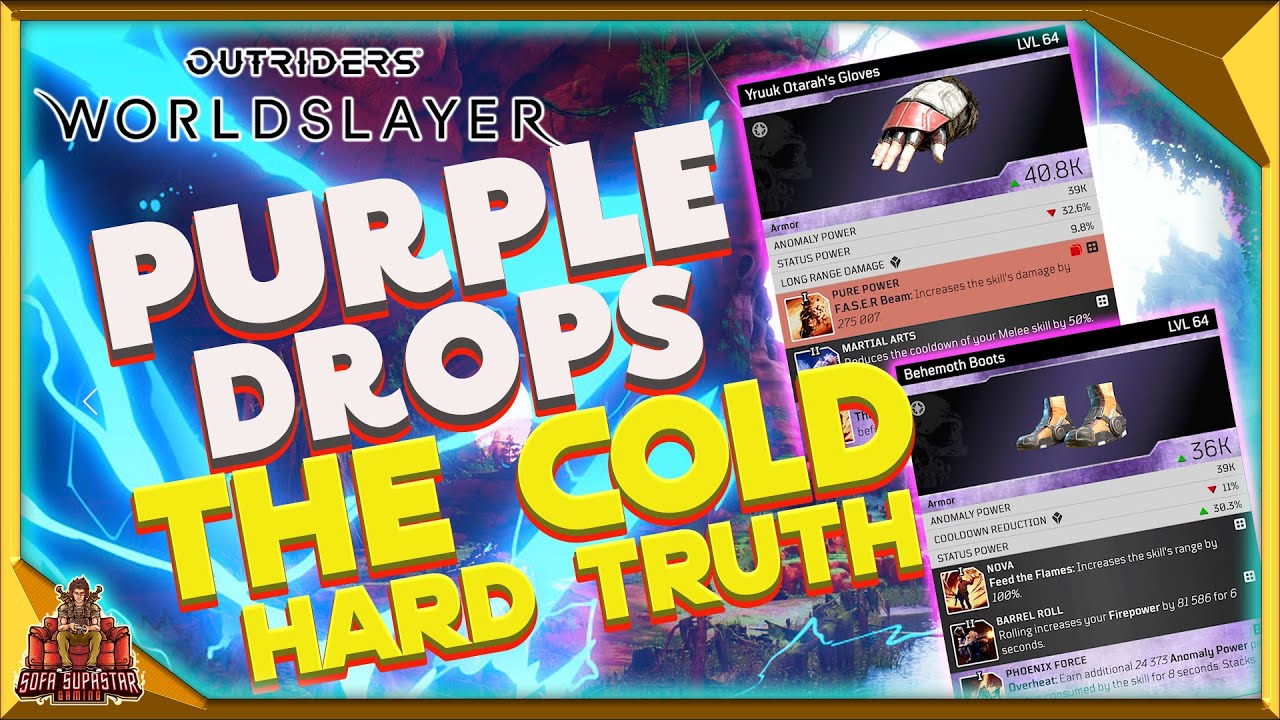 Outriders Worldslayer Purple God Roll Items The Cold Hard Truth How Should You Be Farming For Epics