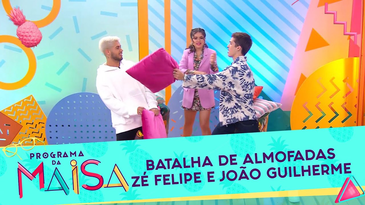 Guerra de Almofadas com Zé Felipe e João Guilherme | Programa da Maisa
