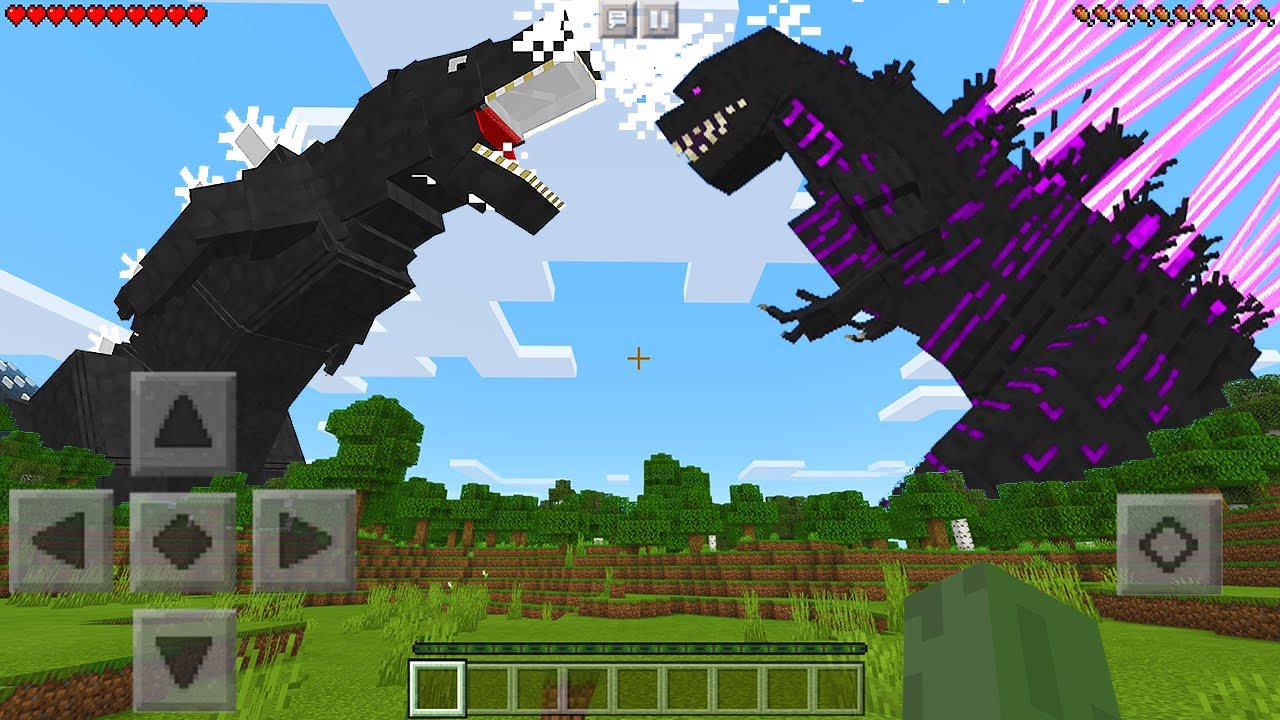 Я нашел SHIN GODZILLA vs GODZILLA 1954 в Minecraft Pocket Edition...