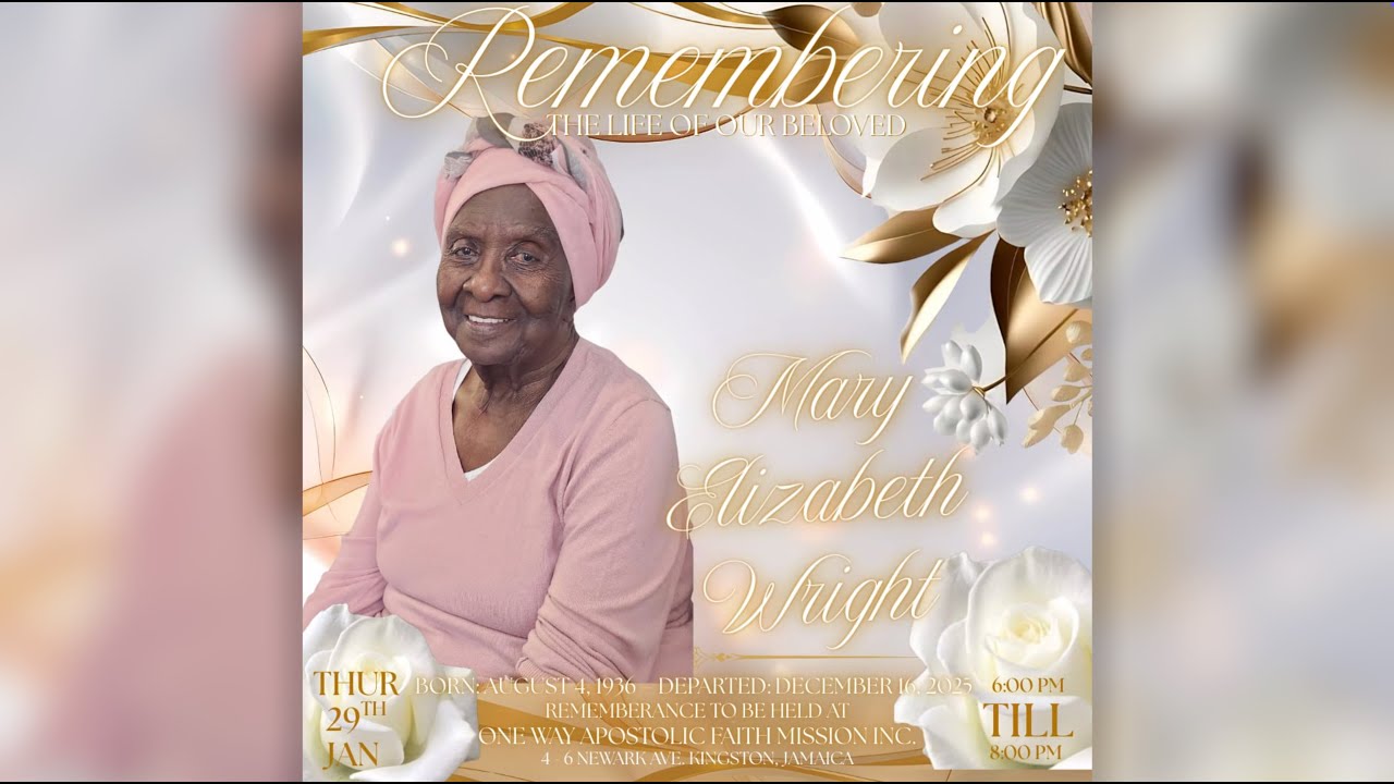 Memorial\Tribute Service - Celebrating the Life of The Honorable Prophetess Mary Wright