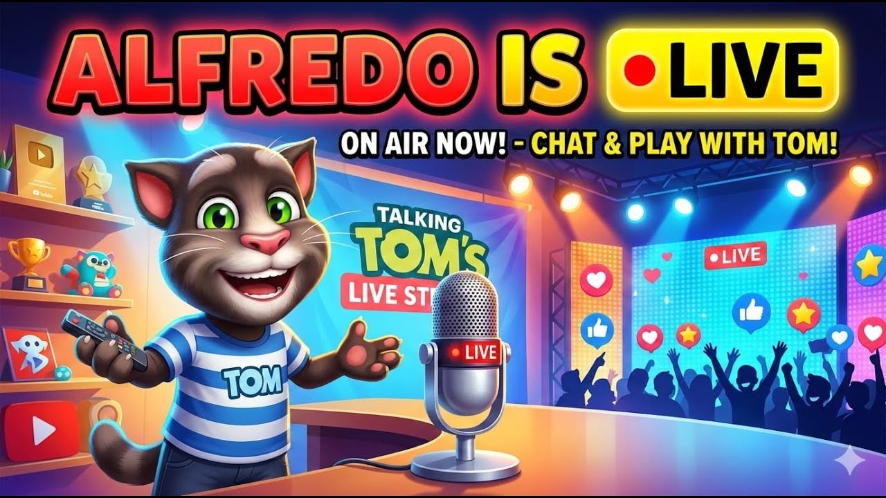Talking Tom Live Stream 😺🔥 | Fun & Crazy Moments | AlfredoIsLive #TalkingTom #TomLive #FunnyLive