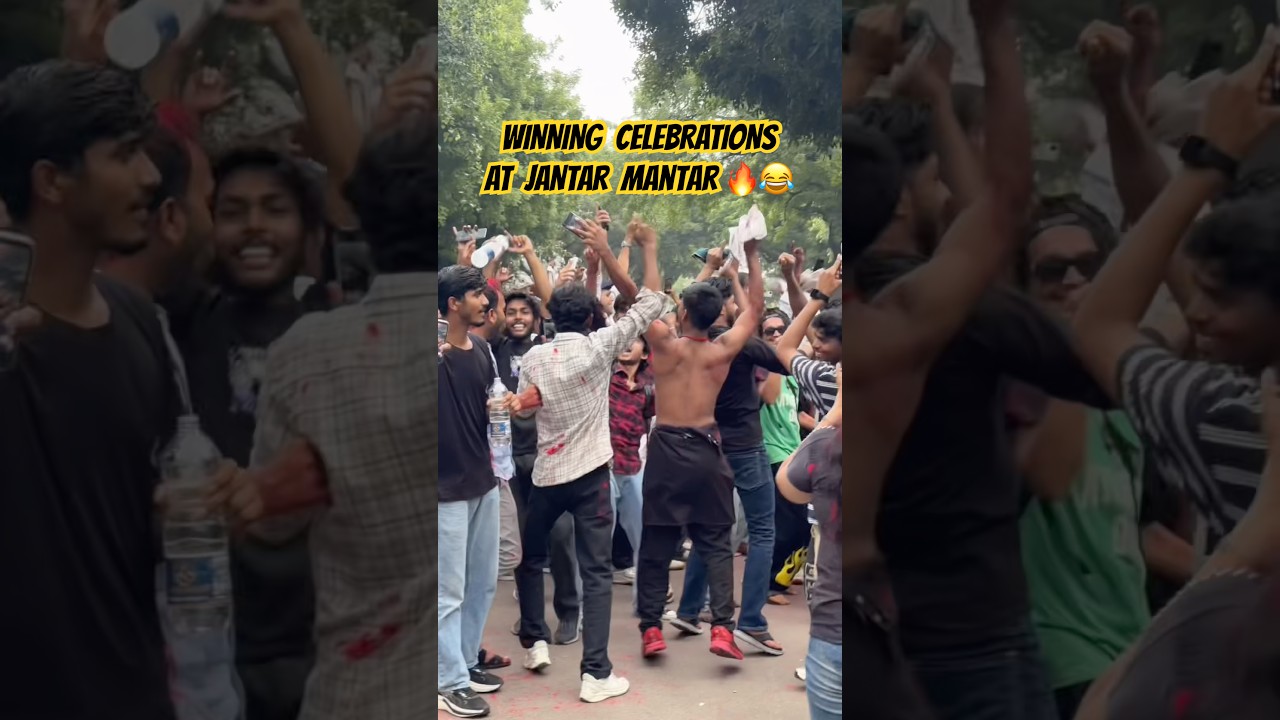 WINNING PARTY at Jantar Mantar 😂 Meme Reacts