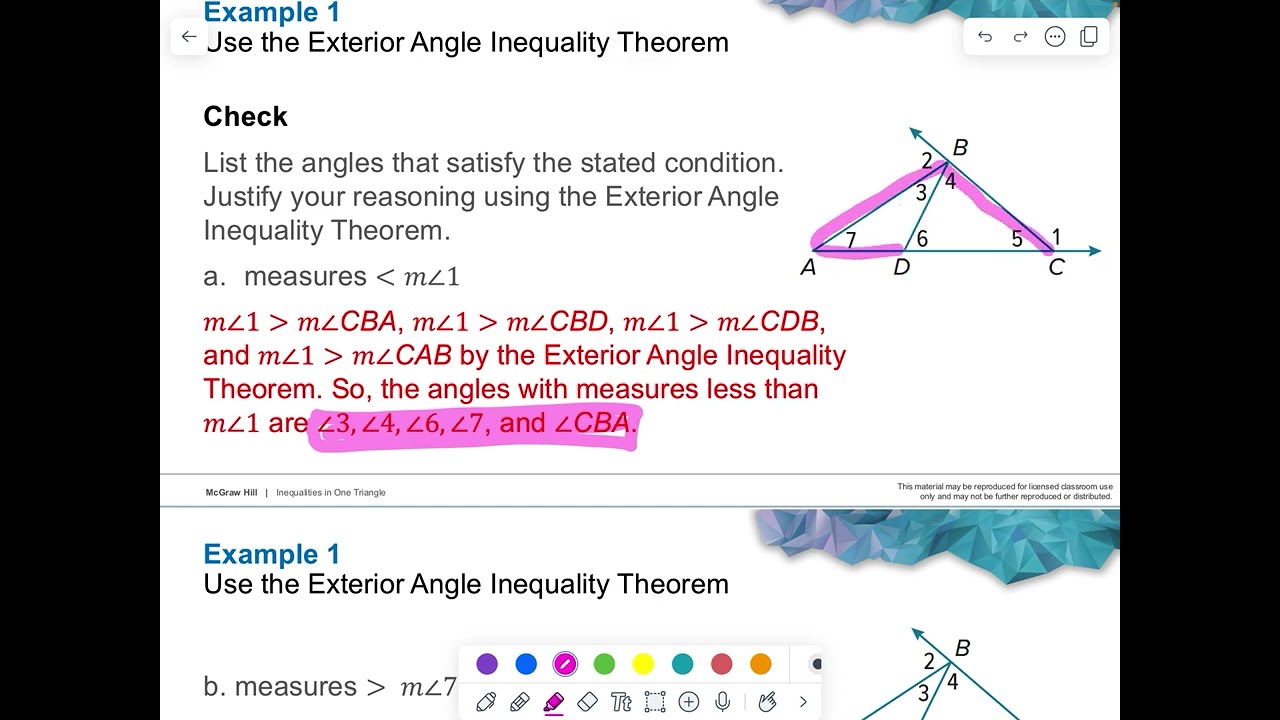 6-4 The Inequalities in One Triangle