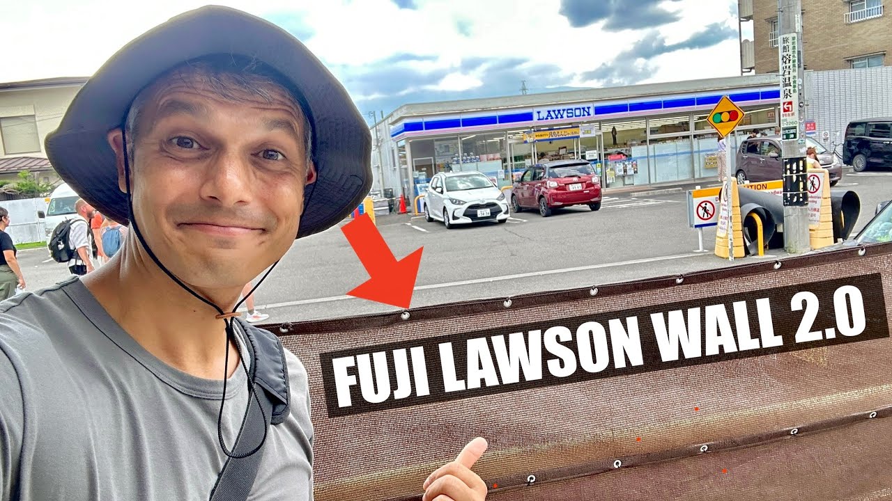 Japan vs Bad Tourists | The Fuji Lawson Wall of Kawaguchiko