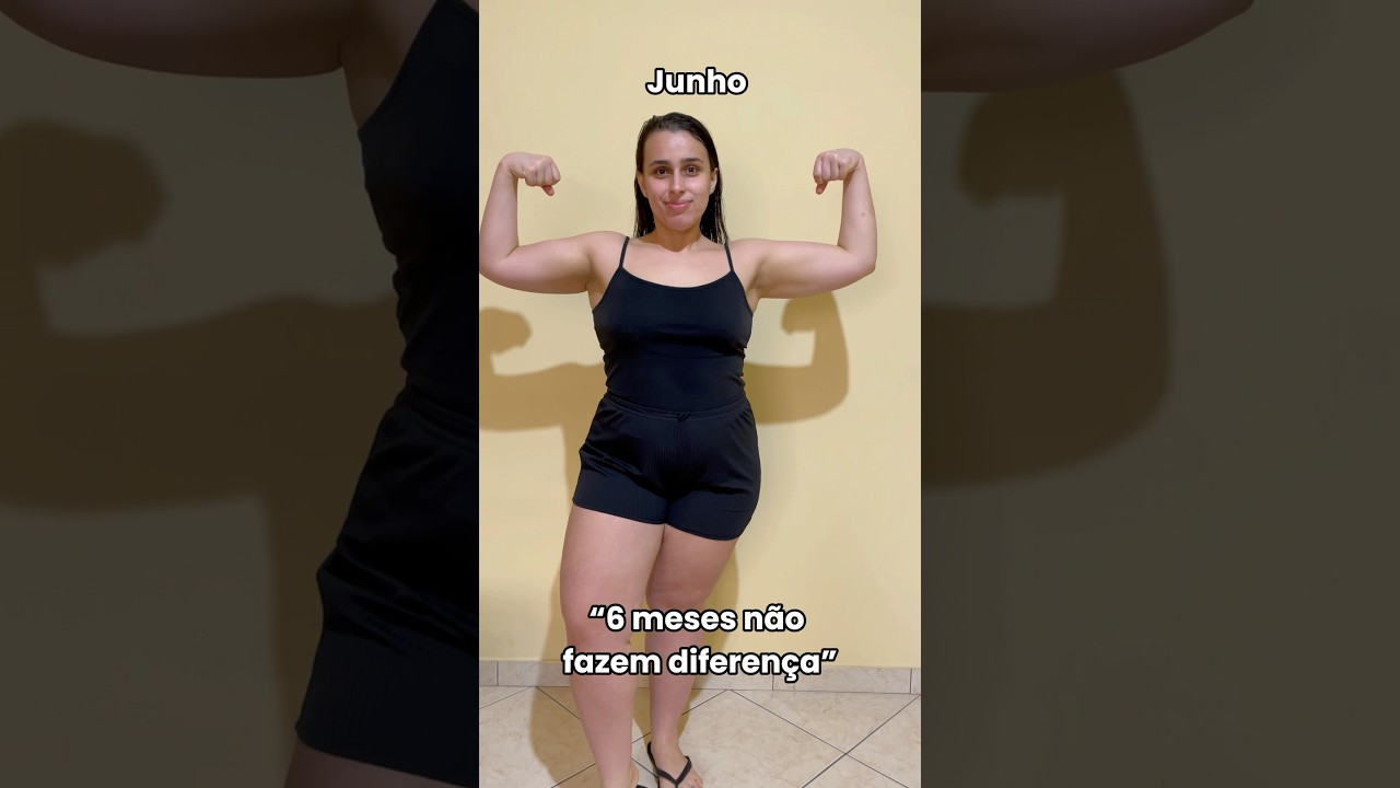 6 meses de reeduca&ccedil;&atilde;o alimentar e academia 💪 #perderpeso #muscula&ccedil;&atilde;o #emagrecer #dieta