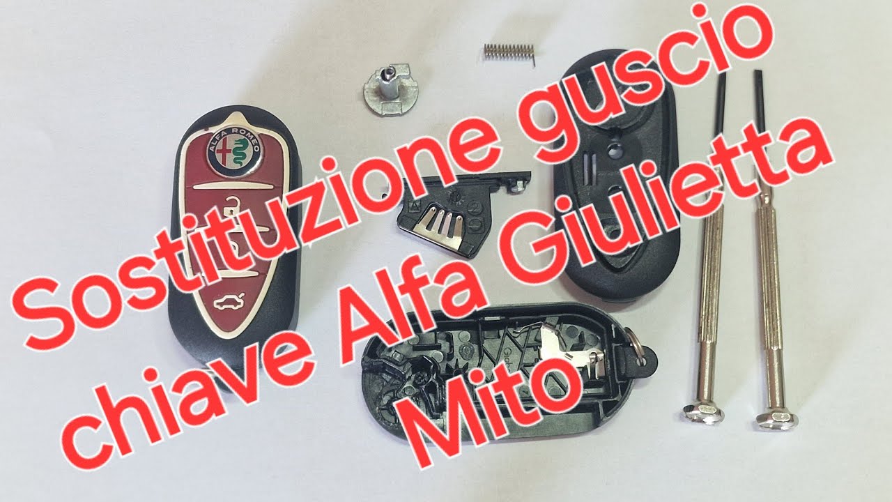 Alfa romeo Giulietta e Mito sostituzione guscio chiave