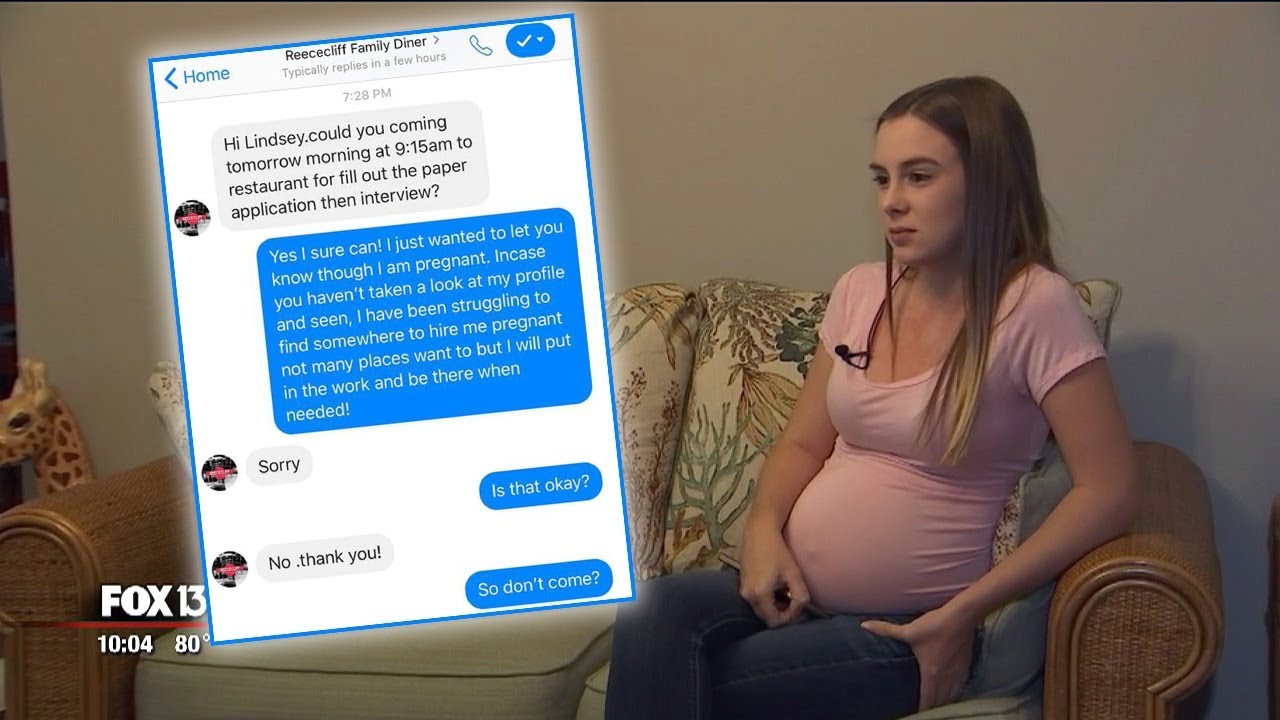 Woman says Lakeland diner denied her interview because she's pregnant