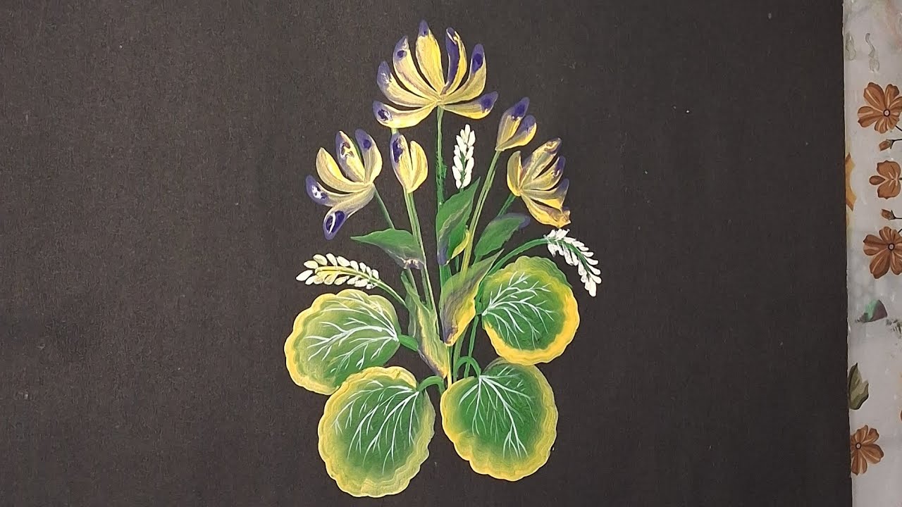 Blooming Patience on a Black Canvas 🌼🖌️🌟