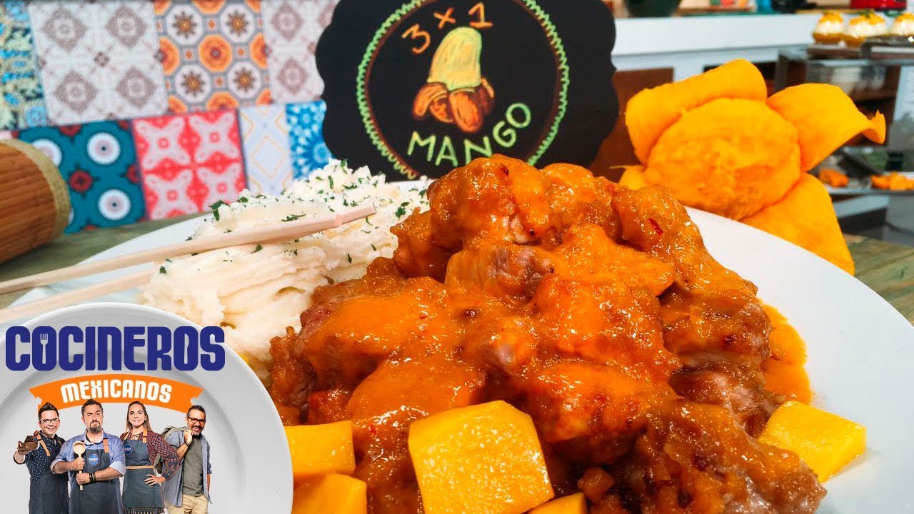 Receta: Pierna de cerdo en salsa de mango | Cocineros Mexicanos