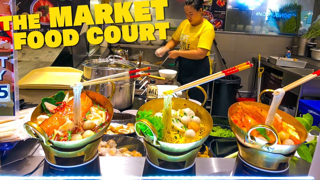 The Market Bangkok / Food Court! can eat from 40 baht