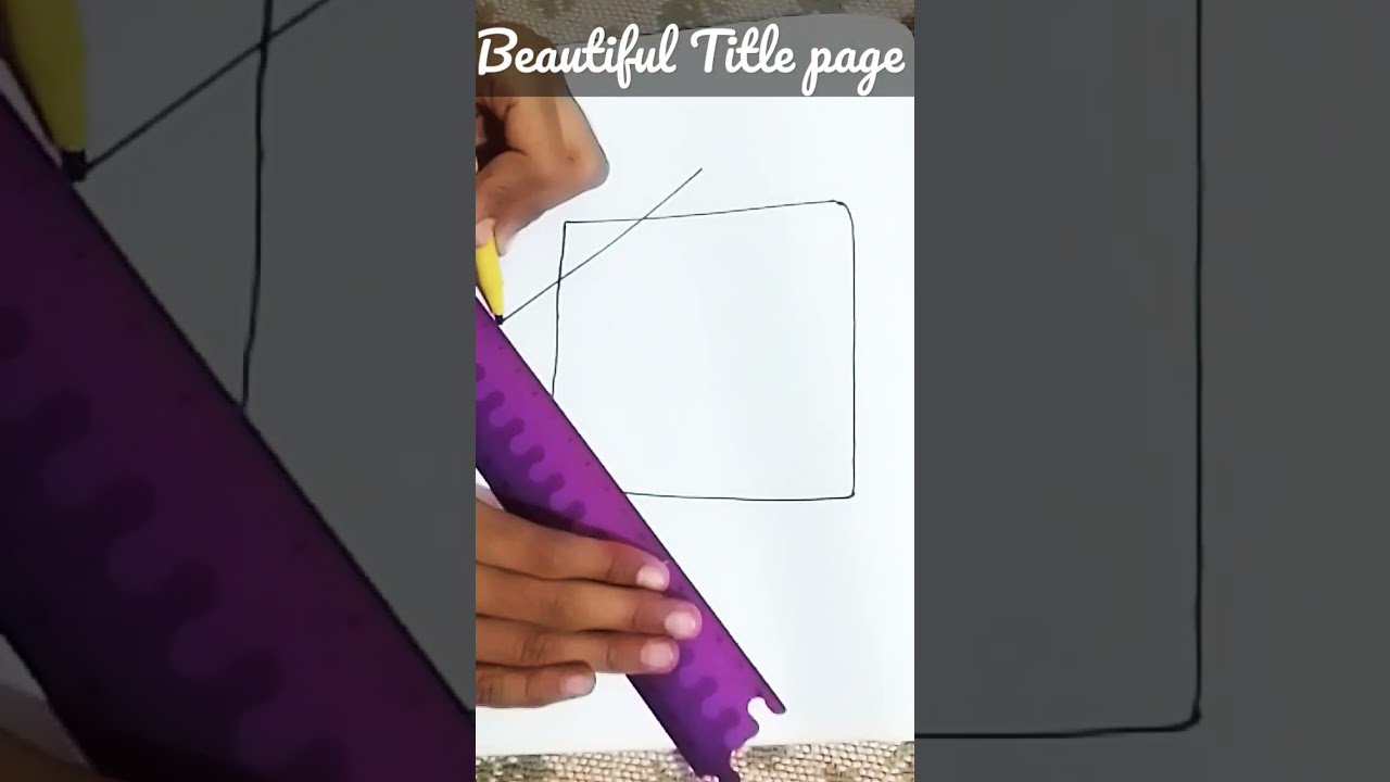 Beautiful Title page💕#drawing#art#easy#Foryou#Byhelloartandcraft#Shorts#easydrawingforkids#Titlepage