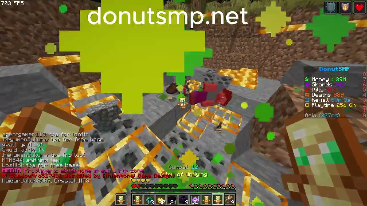 killing tp trappers donutsmp