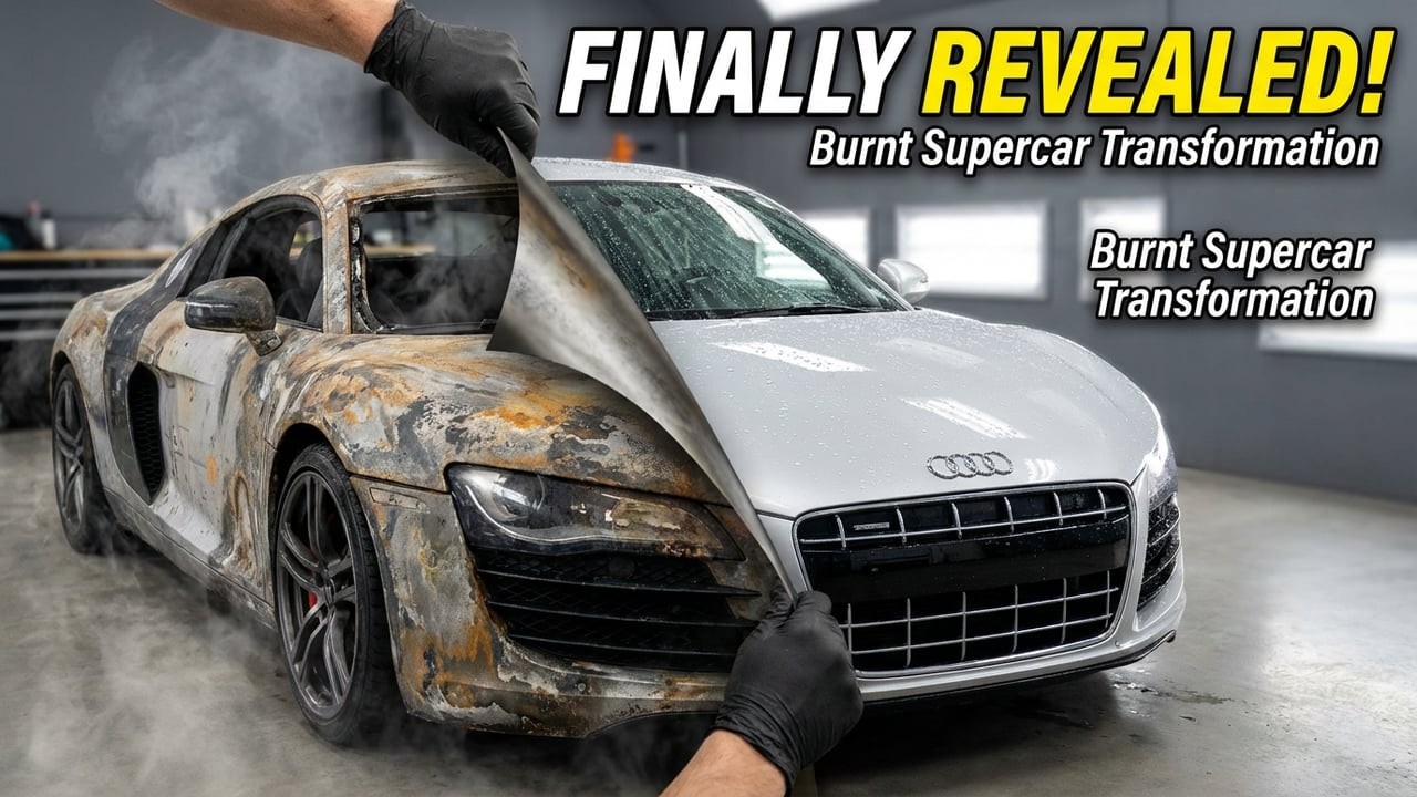 ASMR Car Restoration Full Restoration 2010 Audi R8 Burnt to Looking New