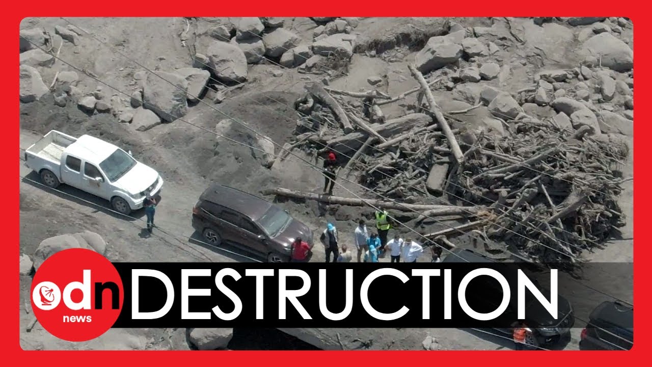Incredible La Soufrière Drone Footage Shows St Vincent Volcano's Path of Destruction