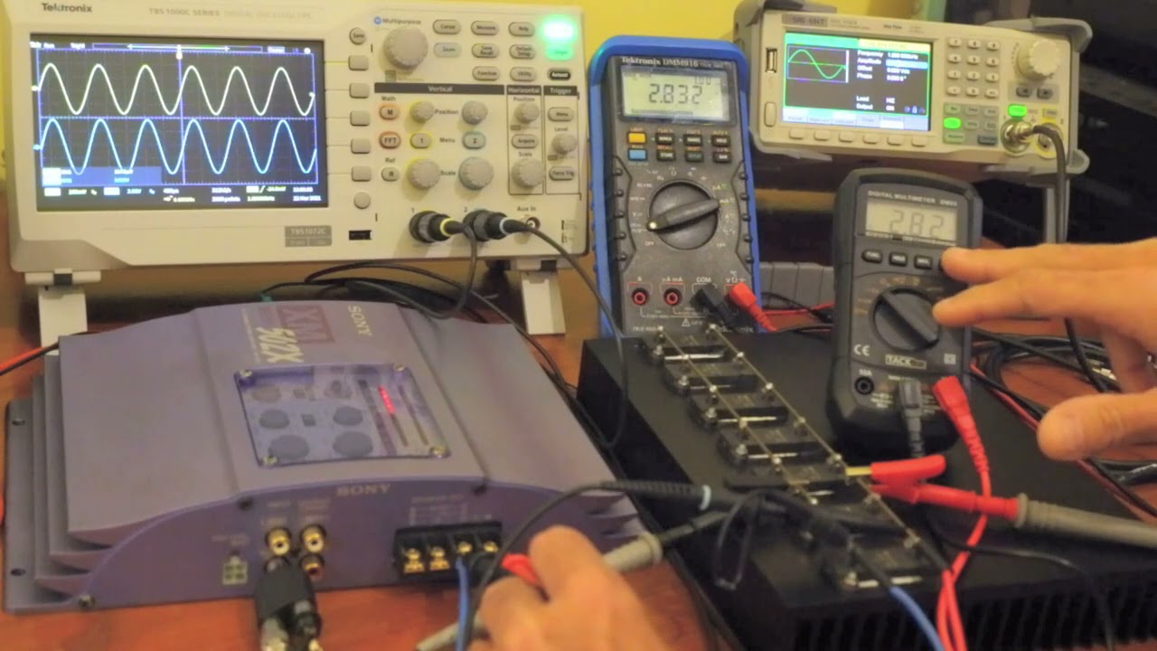 Banda passante di un amplificatore audio