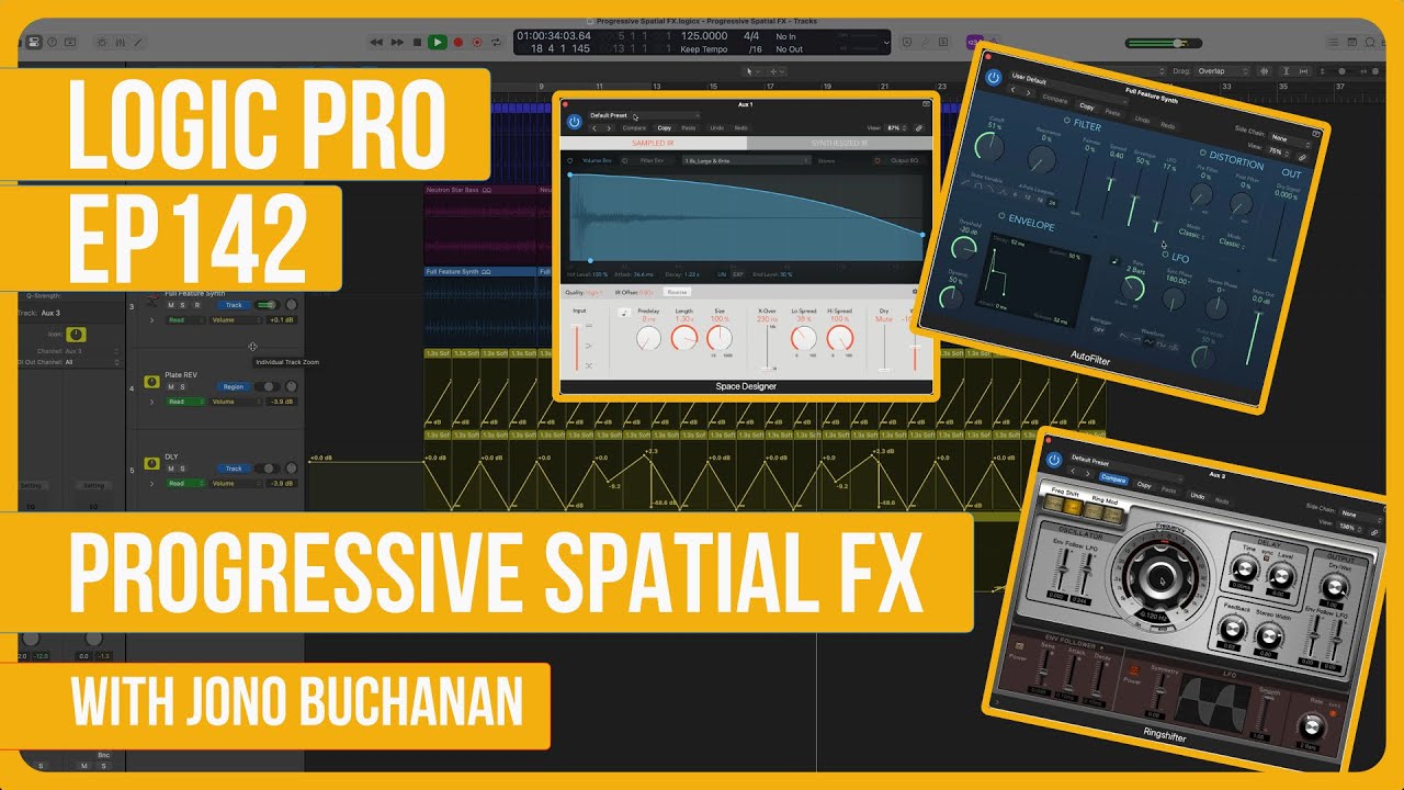 Logic Pro: How to use Progressive Spatial FXs