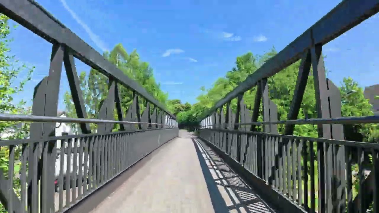 45 minute Sunshine Indoor Cycling Workout Ruwer-Hochwald Radweg 4K Video