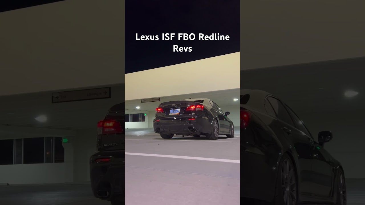 Lexus isf Revving at redline/limiter set up is UEL headers, X pipe, X catback #isf #lexus #limiter