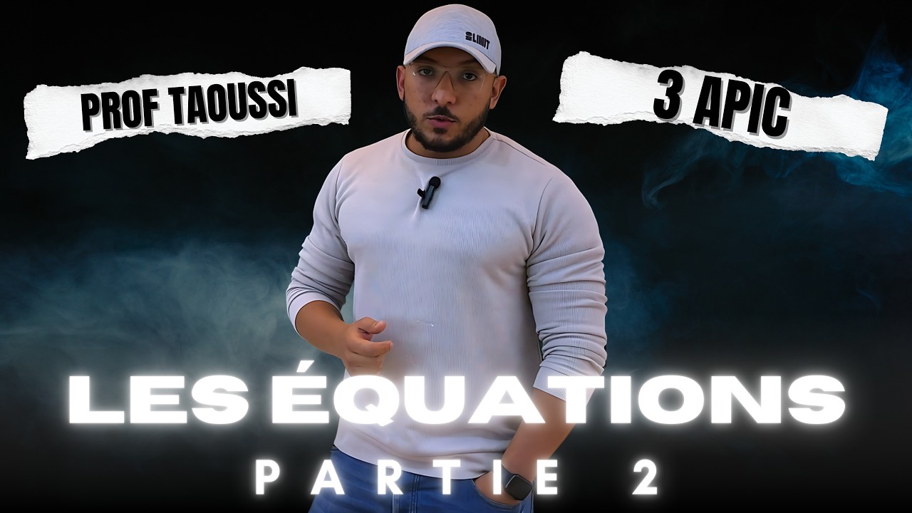 Série d'éxercices les équations partie 2 pour la 3ème Année collège