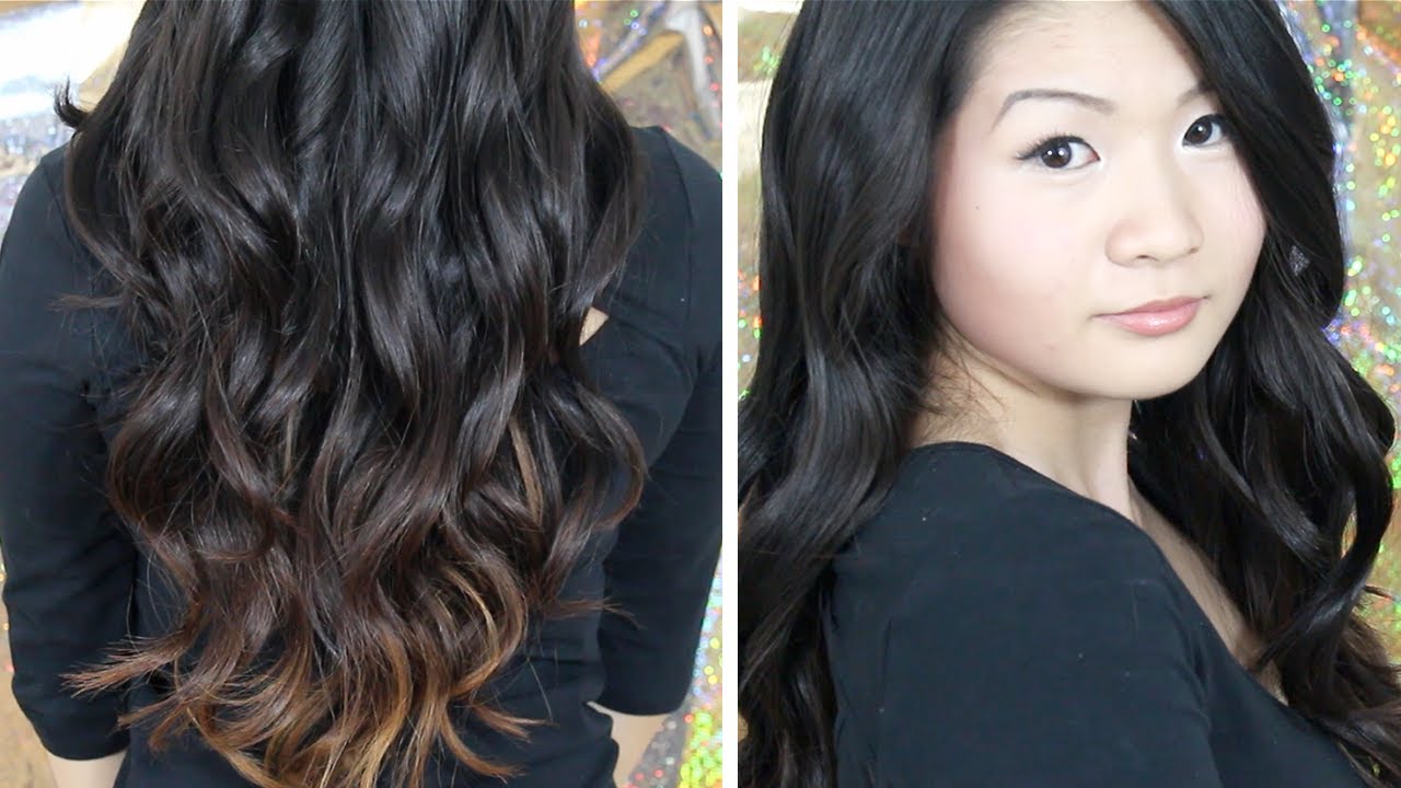How to | Everyday Easy Casual Loose Curls/ Waves (using a curling wand) | Eva Chung