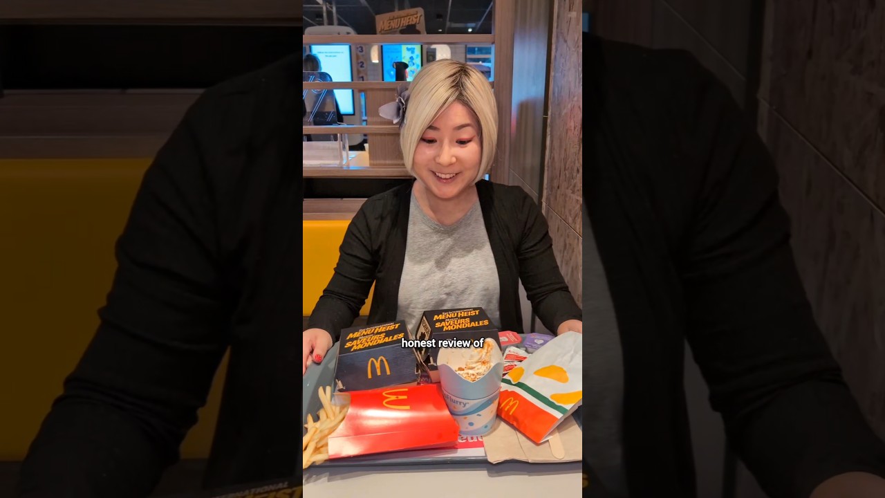 mcdonald's canada international heist menu review teriyaki chicken sandwich big rosti #shortsfood