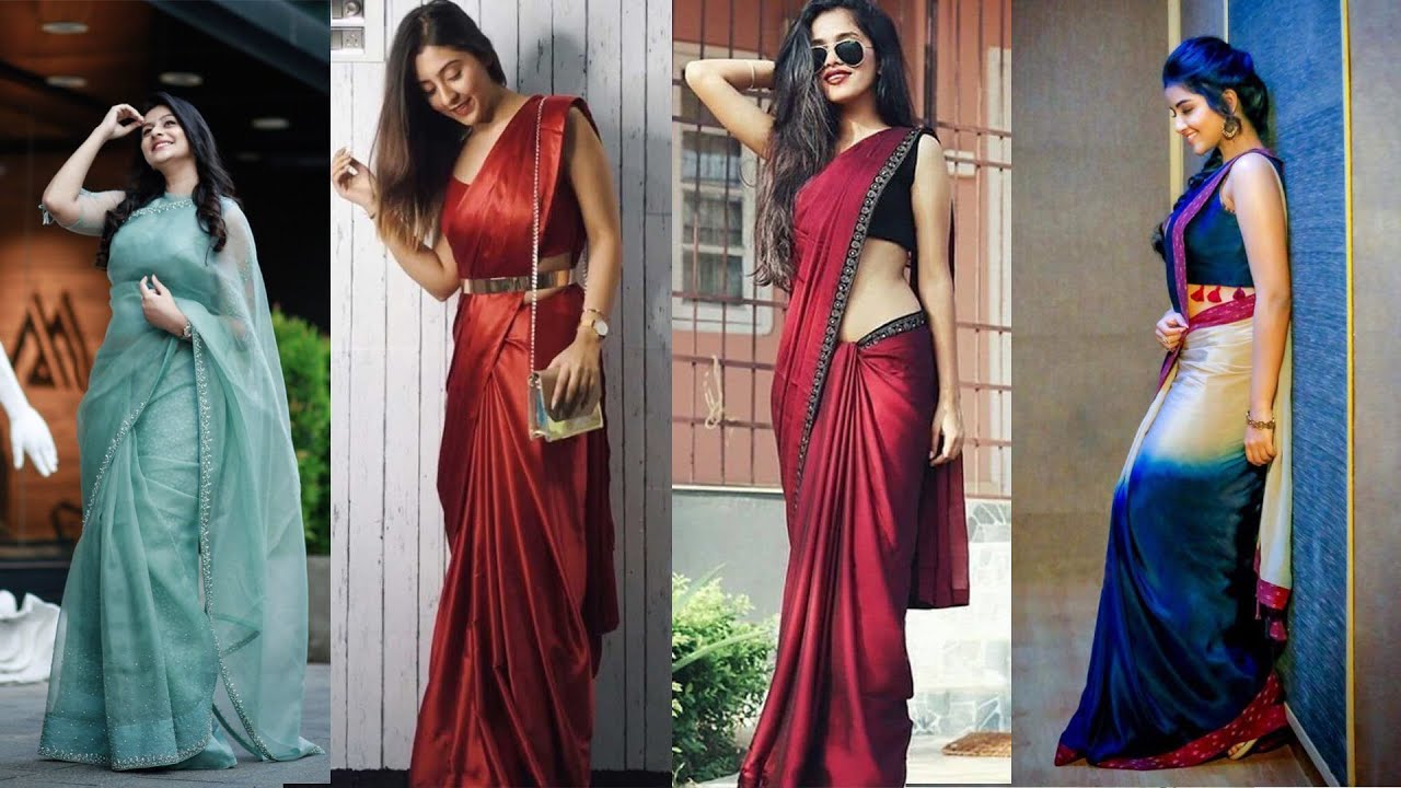 Saree Poses Ideas For Girl | Simple Stylish Saree Photography Poses For Girls - Part 2
