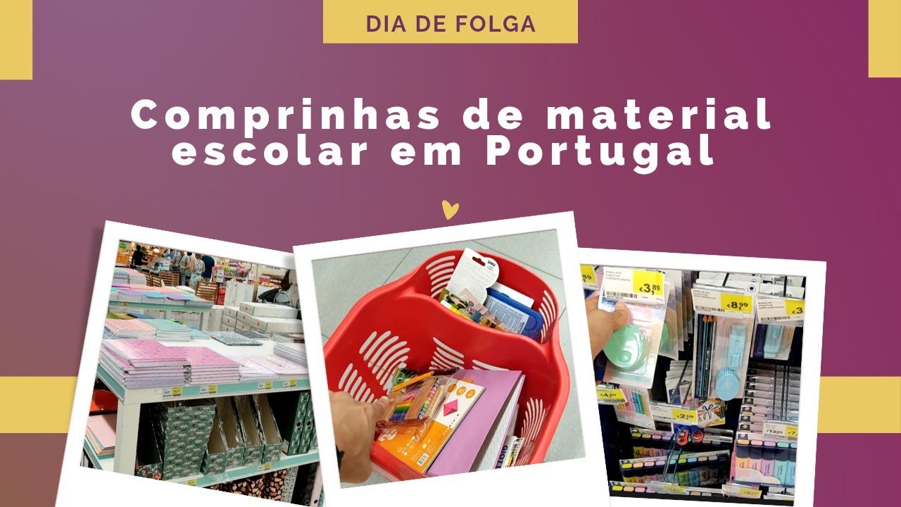 Comprando material escolar em Portugal. #estudaremportugal