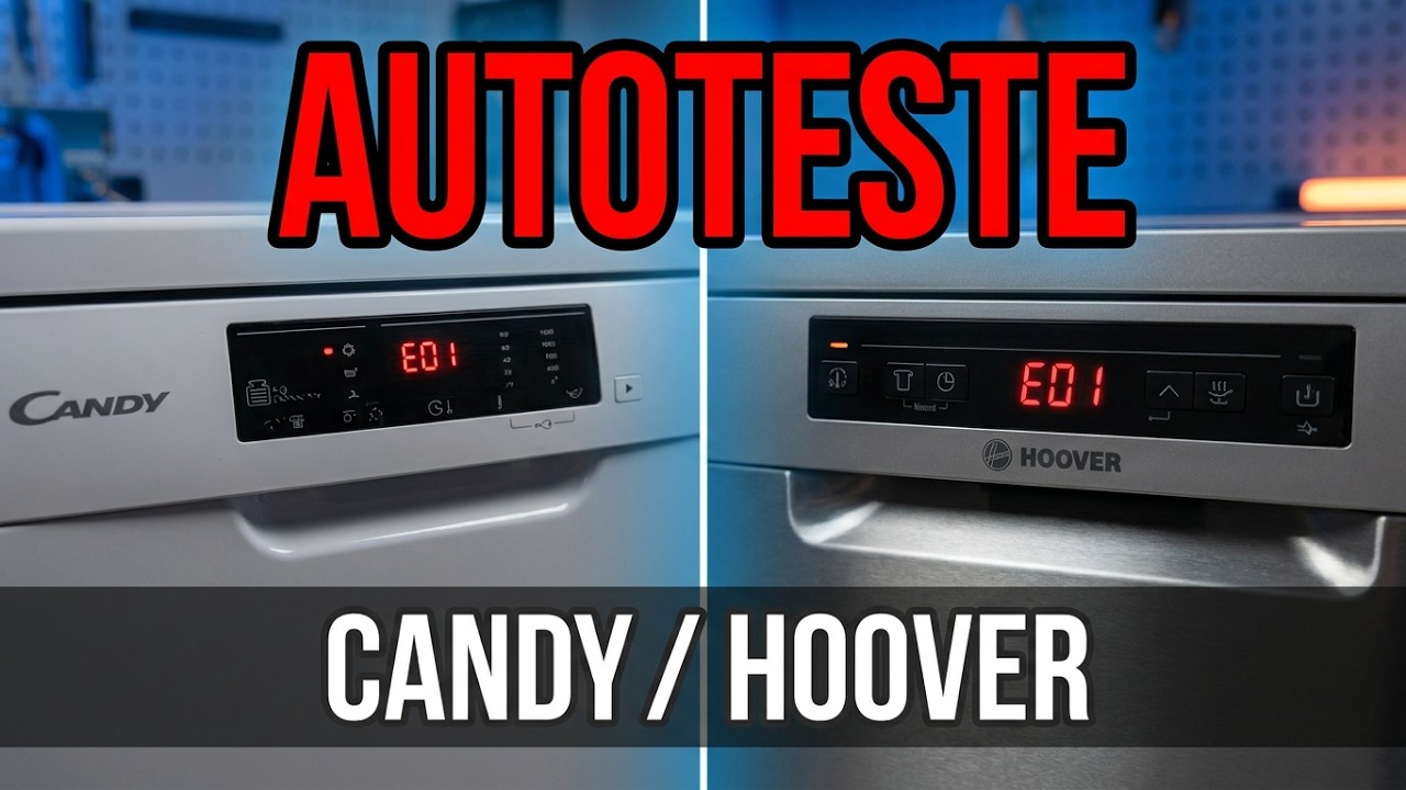 🧠Autoteste Candy / Hoover 🚰🔧 | Diagnóstico Rápido da Máquina de Lavar Loiça