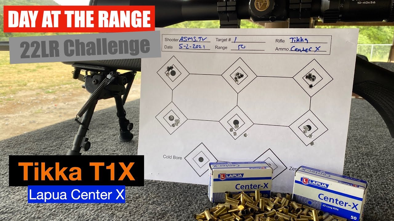 Tikka T1X and Lapua Center X - ASMS.TV shoots Day at the Range Target