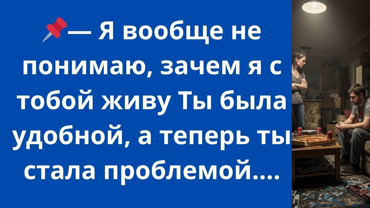 — Я вообще не понимаю, зачем я с тобой живу Ты была удобной, а теперь ты стала проблемой