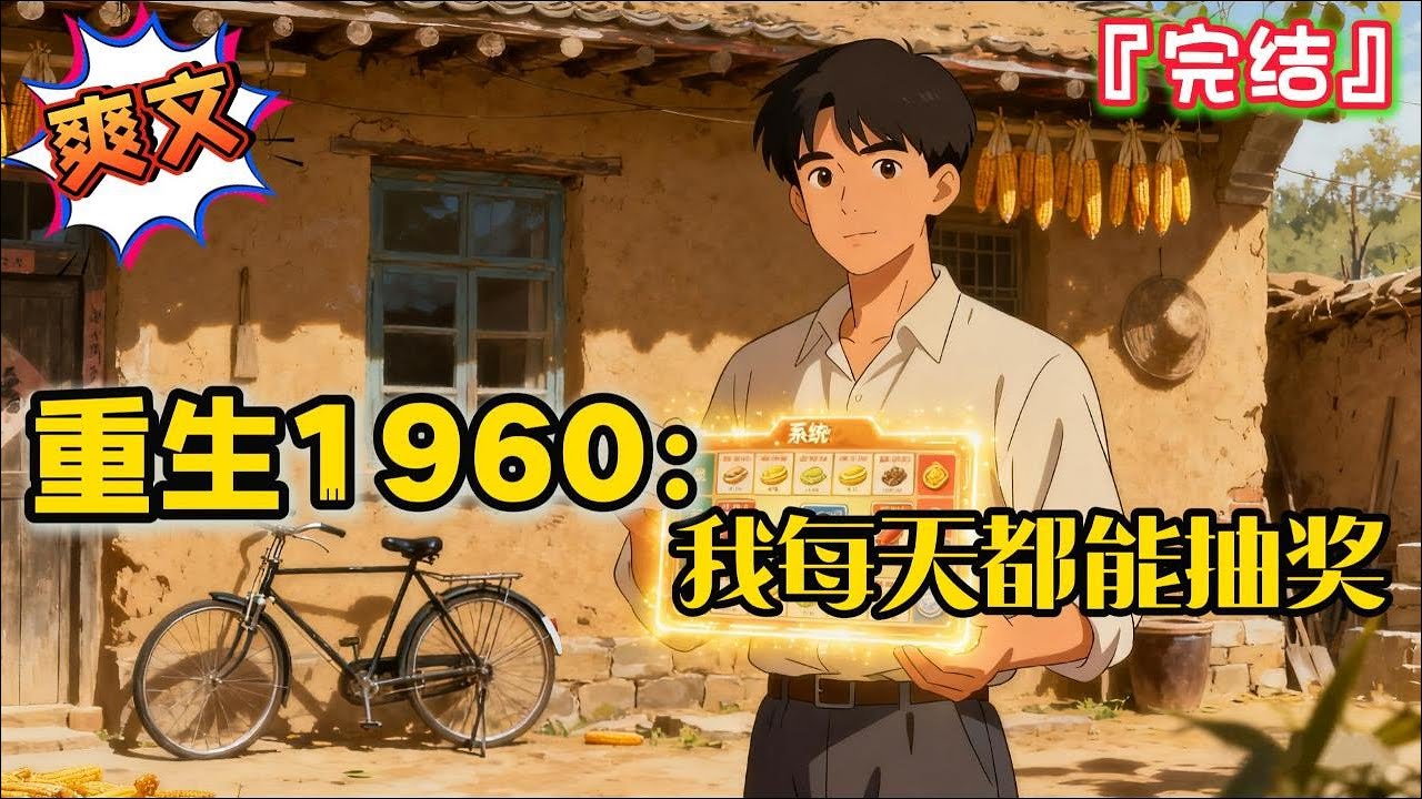 完结 《重生1960：我每天都能抽奖》【年代文+60年代+高干子弟+系统+无数物资】重生后，靠着每天抽奖系统，带领养父母和乡亲们一起过上好日子&hellip; #年代 #重生 #都市 #乡村 #发家致富 #系统