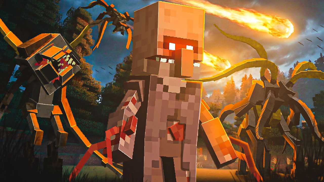 SOBREVIVI 100 DIAS em um APOCALIPSE PARASITA no MINECRAFT