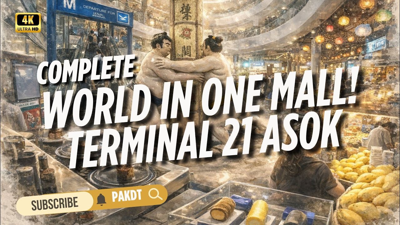 [4K] BANGKOK’S MOST UNIQUE MALL: Terminal 21 Asok Full Tour | 84-Minute Walking Tour