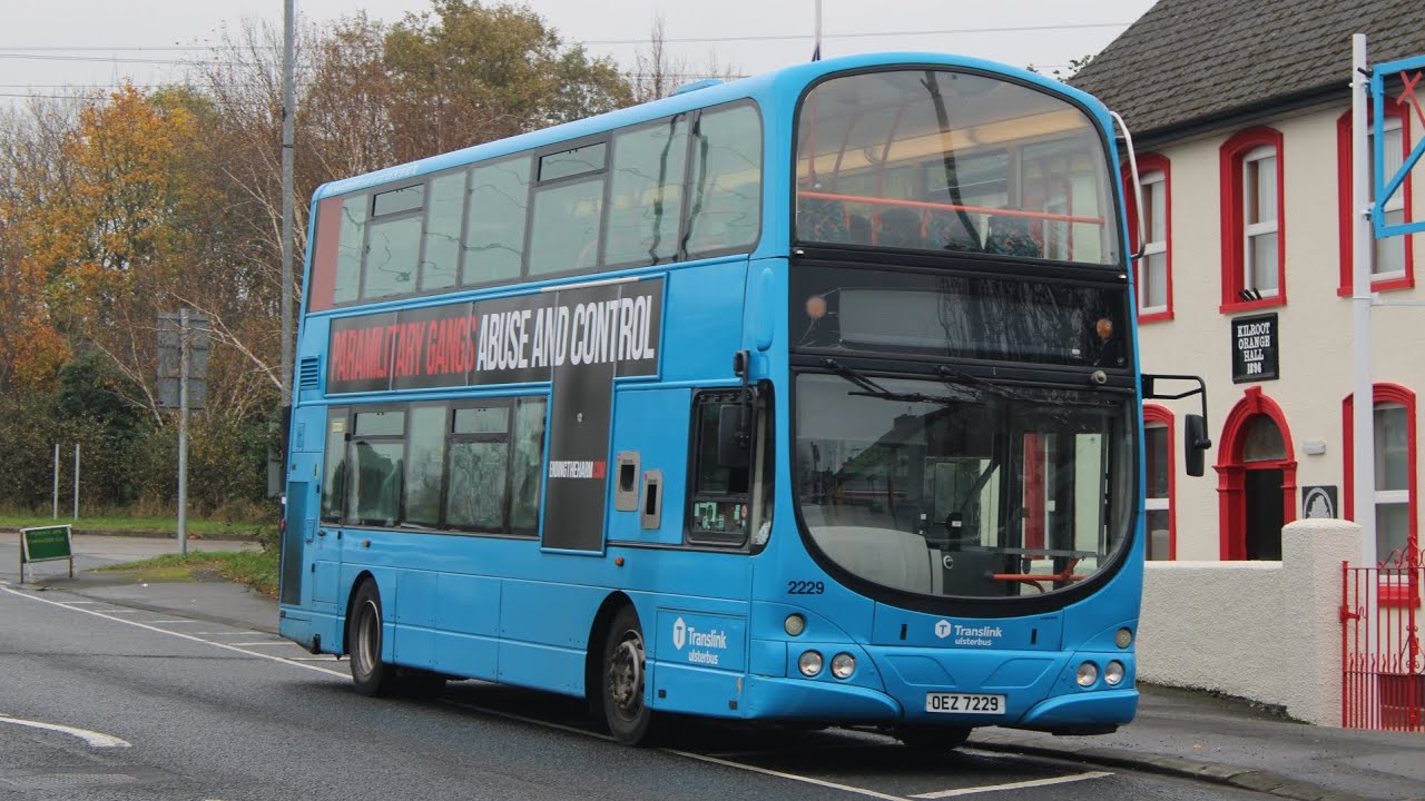 A ride on Translink Ulsterbus Wright Gemini 1 2229 on route 563b