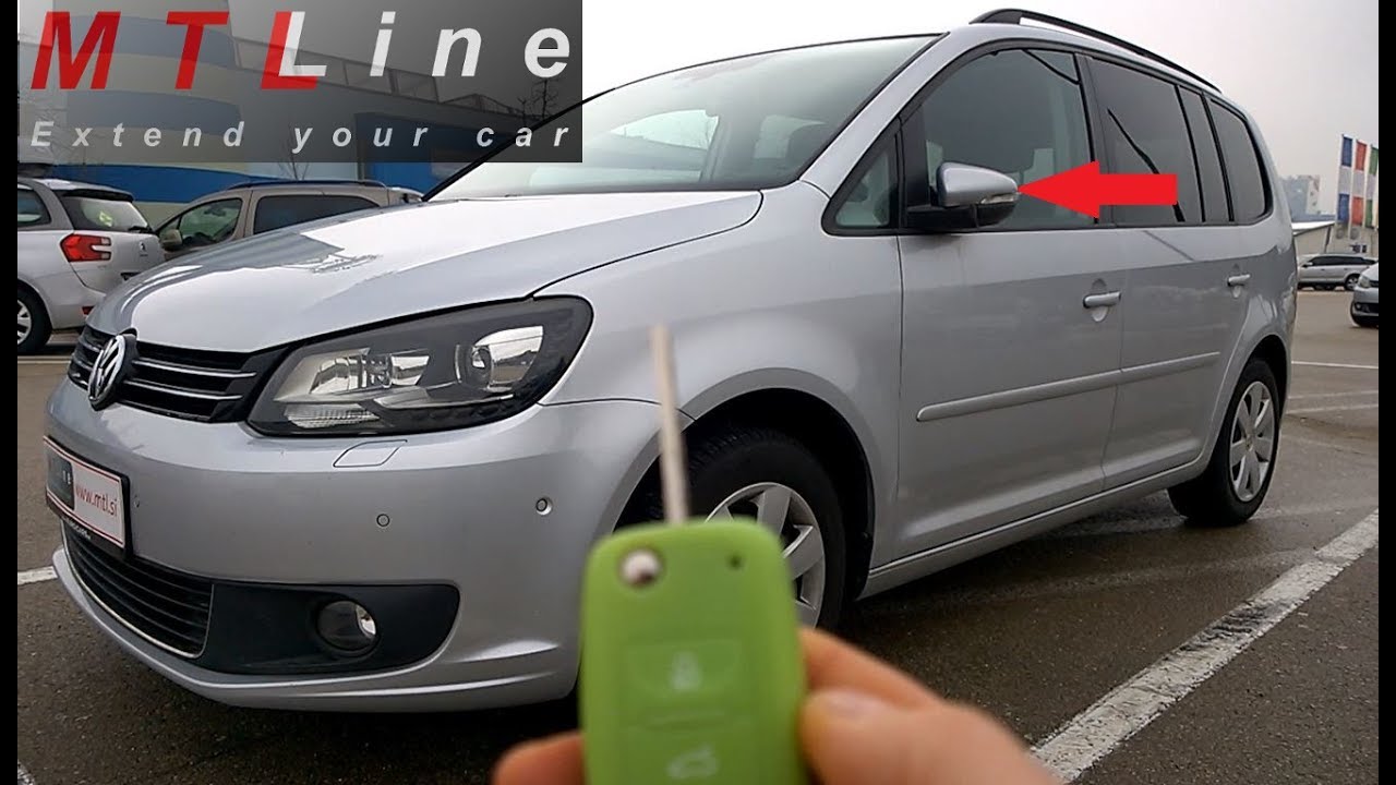 VW Touran, MY2013 - remote mirror folding activation &ndash; zlaganje vzvratnih ogledal z daljincem