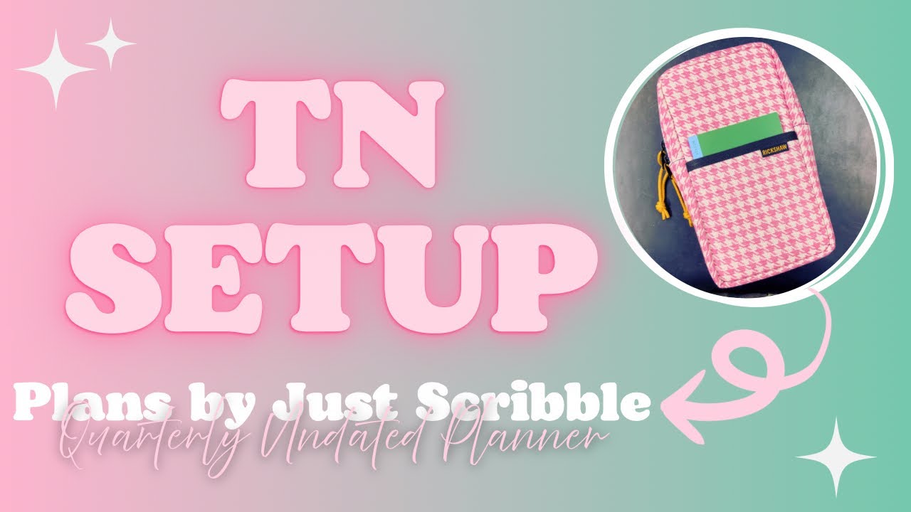 Plan With Me | Setting Up My Quarterly Undated Planner (Plans by Just Scribble)