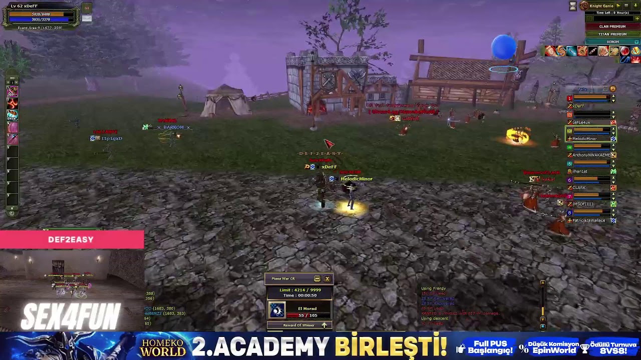 HomekoWorld 3.Ayında Yeni Academy Binlerce Oyuncuyla Açıldı! | %200 Kolay! | Full PUS Hediye! | #hkw