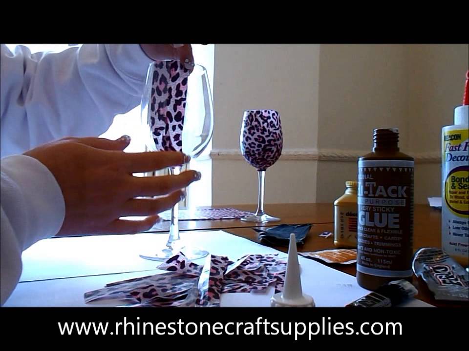How to Decoupage a Wine Glass