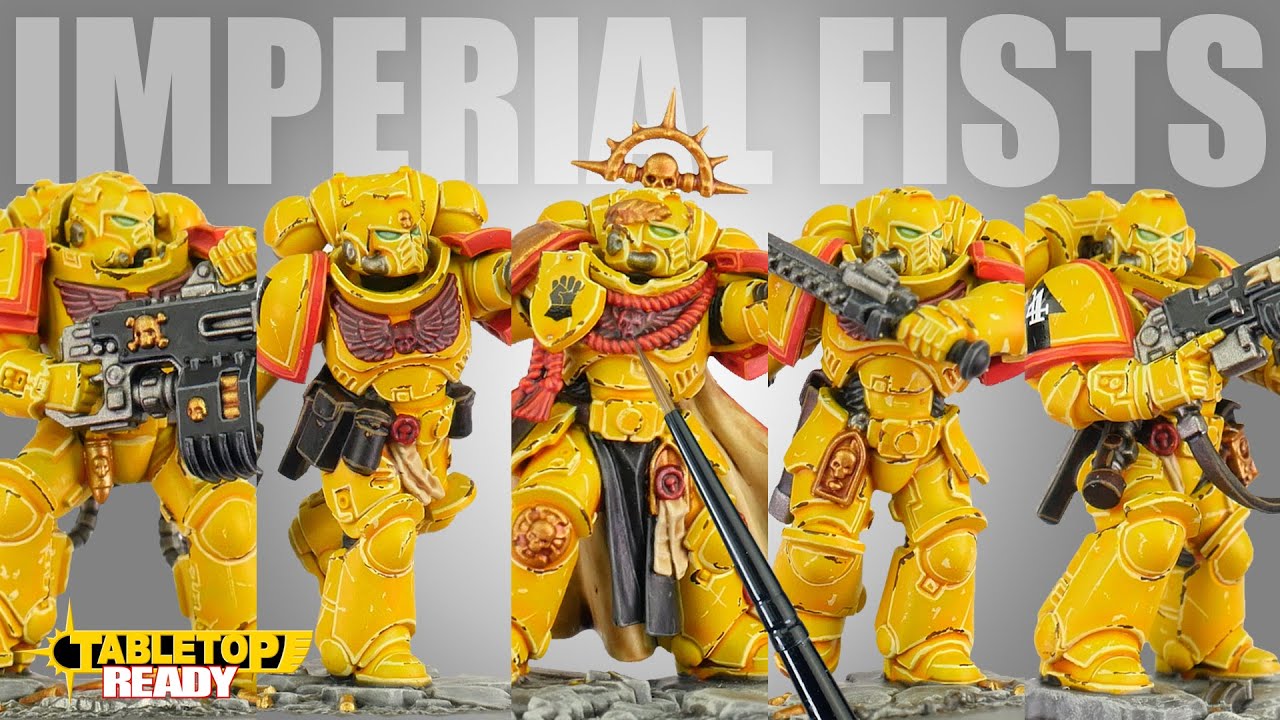 How To Paint Imperial Fists For Warhammer 40,000 and Kill Team