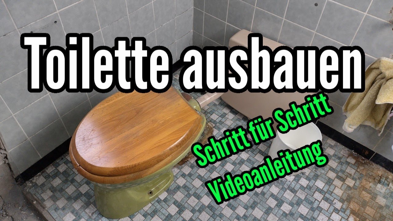 Toilette abbauen WC demontieren Klo ausbauen Stand WC entfernen