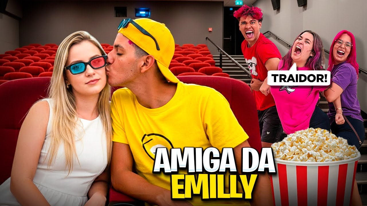 PEGAMOS O LEOZIN TRAINDO A EMILLY *Ele beijou outra garota ! 