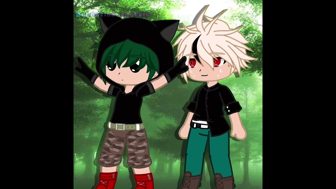 No one will hear you scream! 😱 II #deku #bakugou #myheroacedemia #gachaclub #cute #jealous #trend