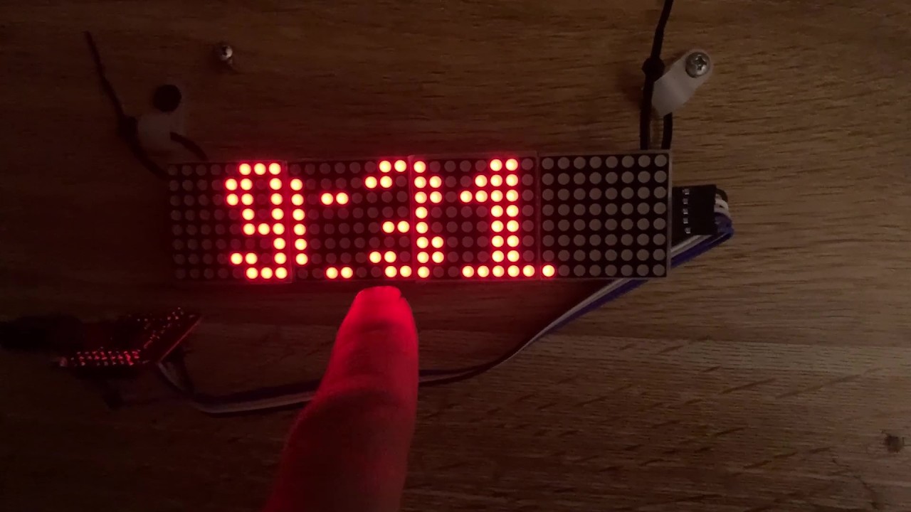 Making Clock with Esp32s2  and Max7219 Led Matrix