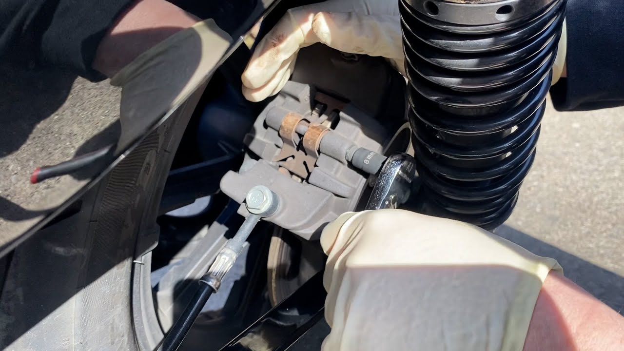 SPORTSTER REAR BRAKE PAD REPLACEMENT