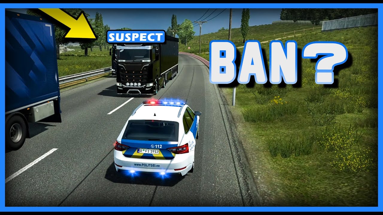 🚫BANNED from TruckersMP | Police Patrol