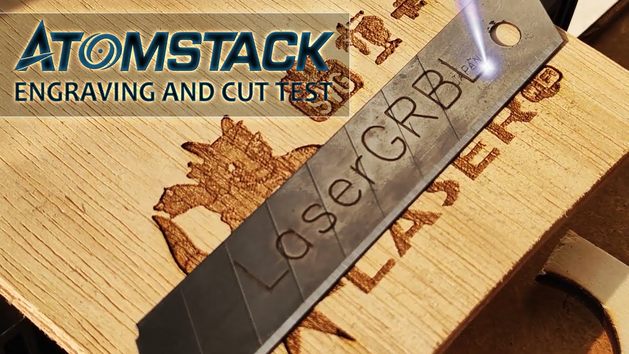 Atomstack laser engraver engraving steel! (2022 review and testing)